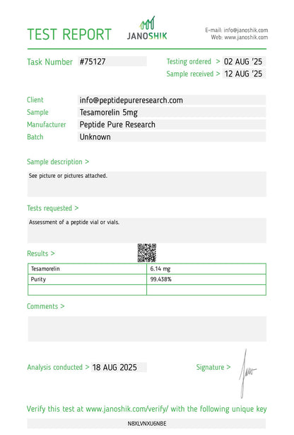 TESAMORELIN - 5mg